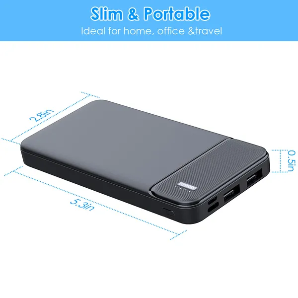 20000mAh Portable Power Bank, Dual USB Output with Battery I - view 4