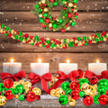 Christmas Ball Garland 6 ft, Shatterproof Red, Green and Gol - view 1