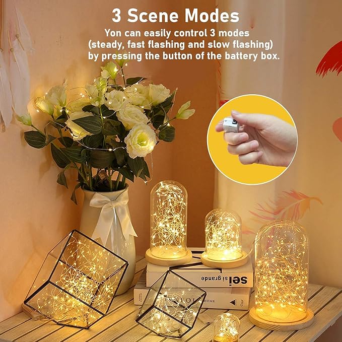 Battery Fairy Lights 24-Pack, 7 ft 20 LED Mini Twinkle Strin - view 2