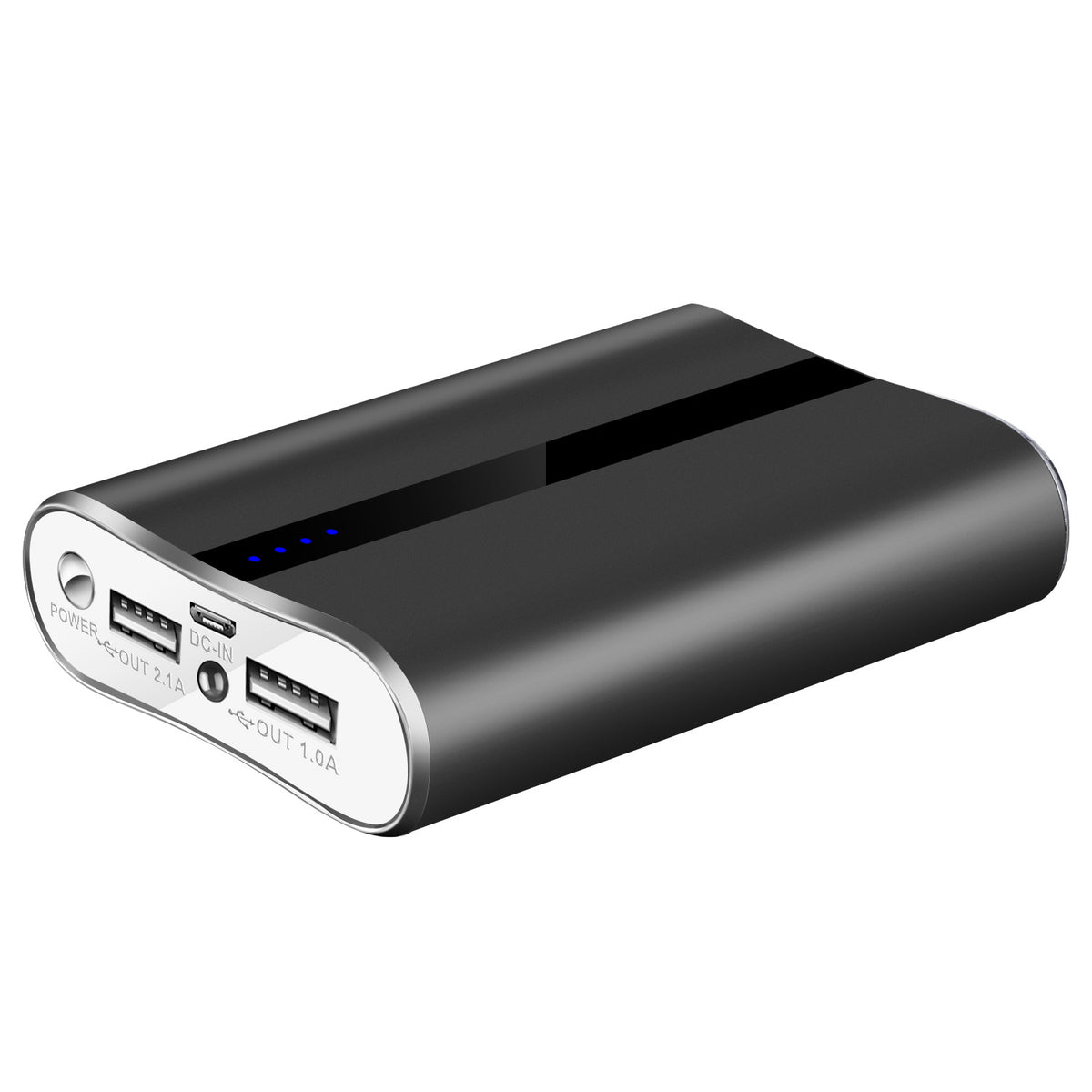 12000mAh Portable Charger with Built-In Flashlight, Dual USB - view 1