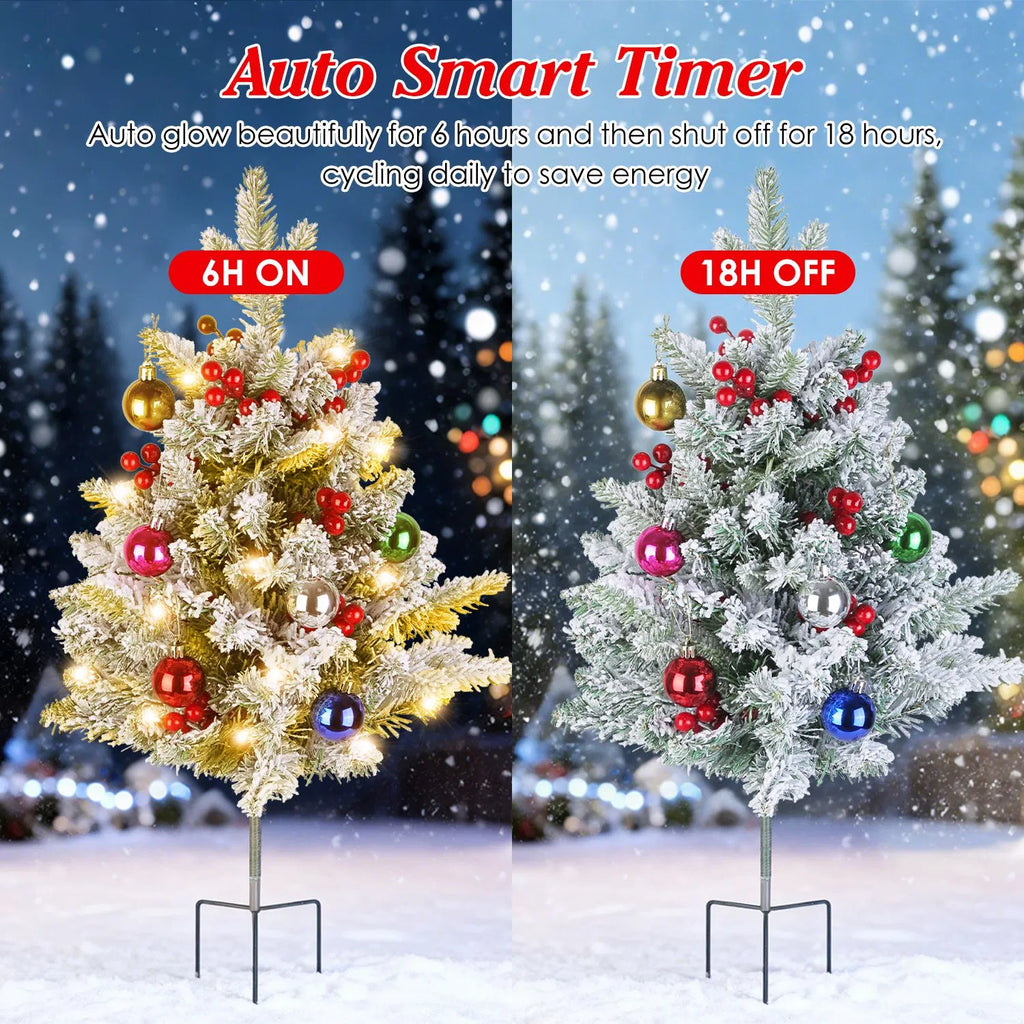 Tabletop Christmas Tree with 50 Warm LED Lights, 8 Modes and - view 6