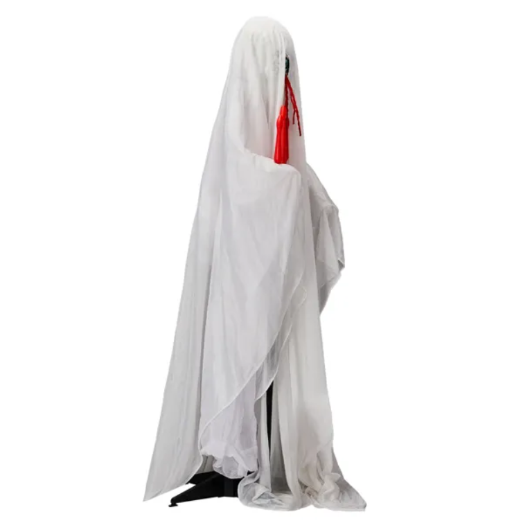 4.3 ft Animated Ghost with Trident, Sound-Activated Glowing  - view 4