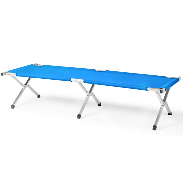 Portable Folding Camping Cot with Carry Bag, Blue - view 5
