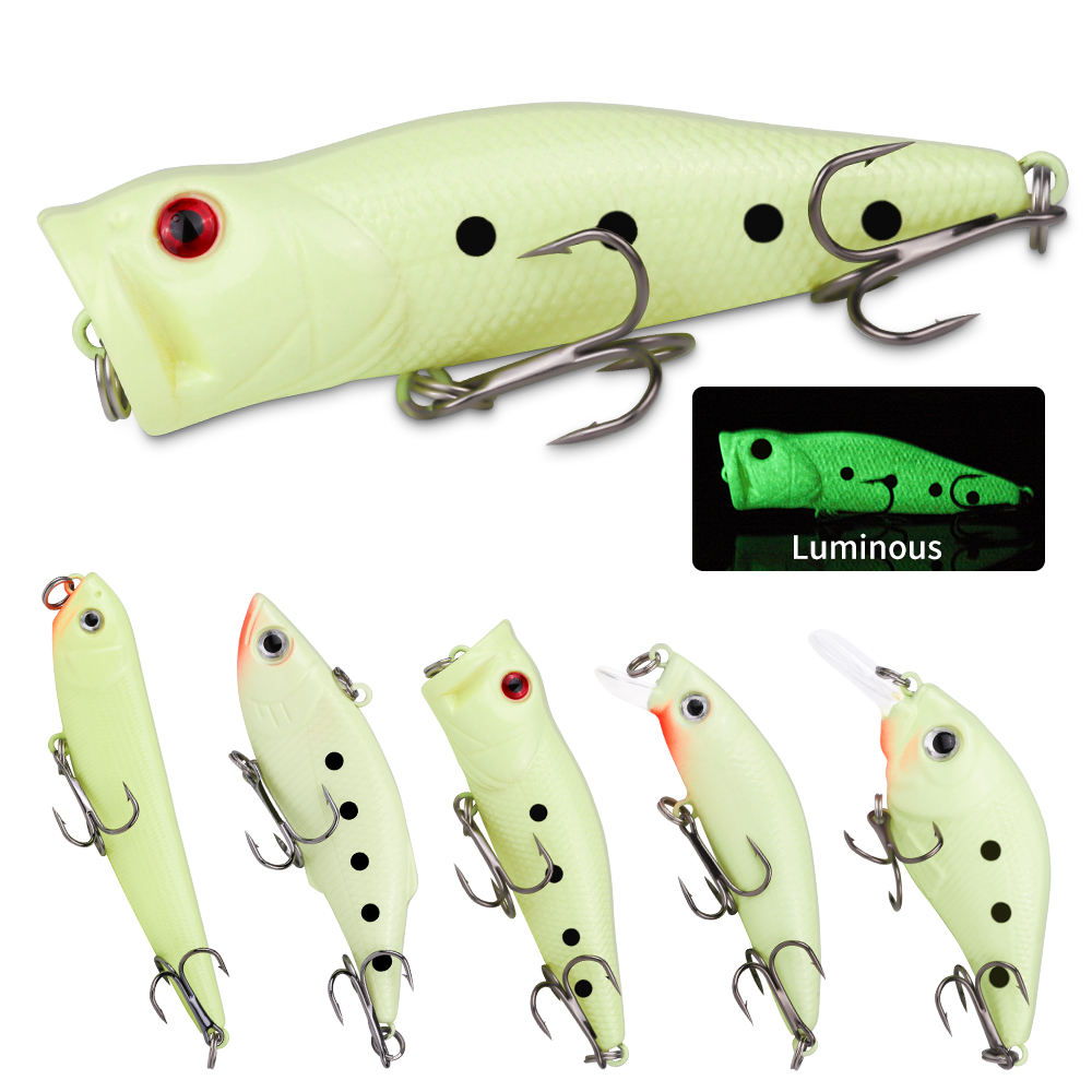 22-Piece Fishing Lure Kit: Frogs, Poppers, Minnows and Glow  - view 2