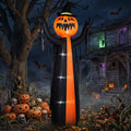 10 ft Inflatable Pumpkin Ghost in Cape with Rotating Head an - view 1