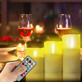 12-Color Flameless LED Candles with Remote and Auto Timer, F - view 1
