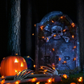 LED Pumpkin String Lights 2-Pack, Battery Operated Jack-o-La - view 1