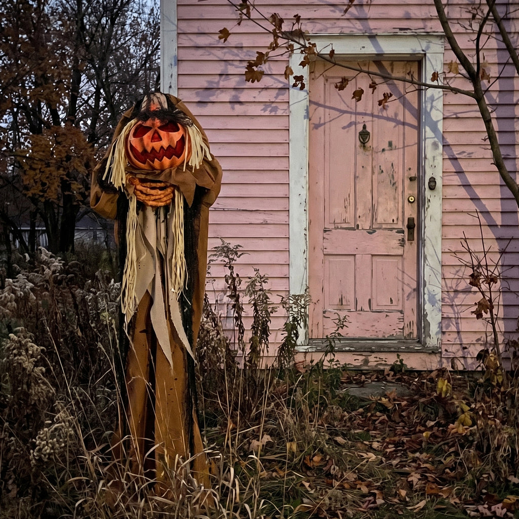 5.5 ft Animated Pumpkin Man with Glowing Head, Sound-Activat - view 5