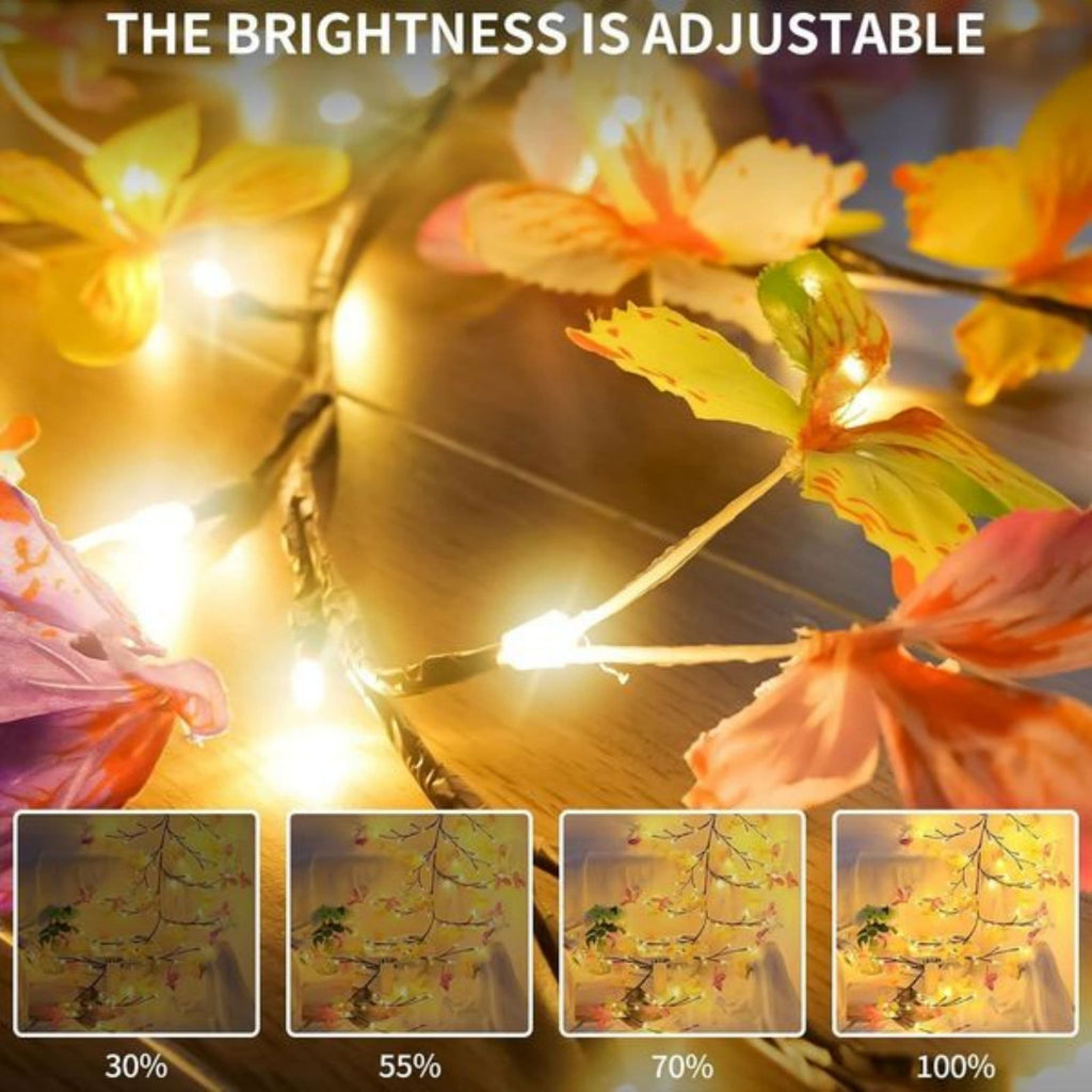 Lighted Butterfly Branch Wall Lights with Remote, Warm White - view 5