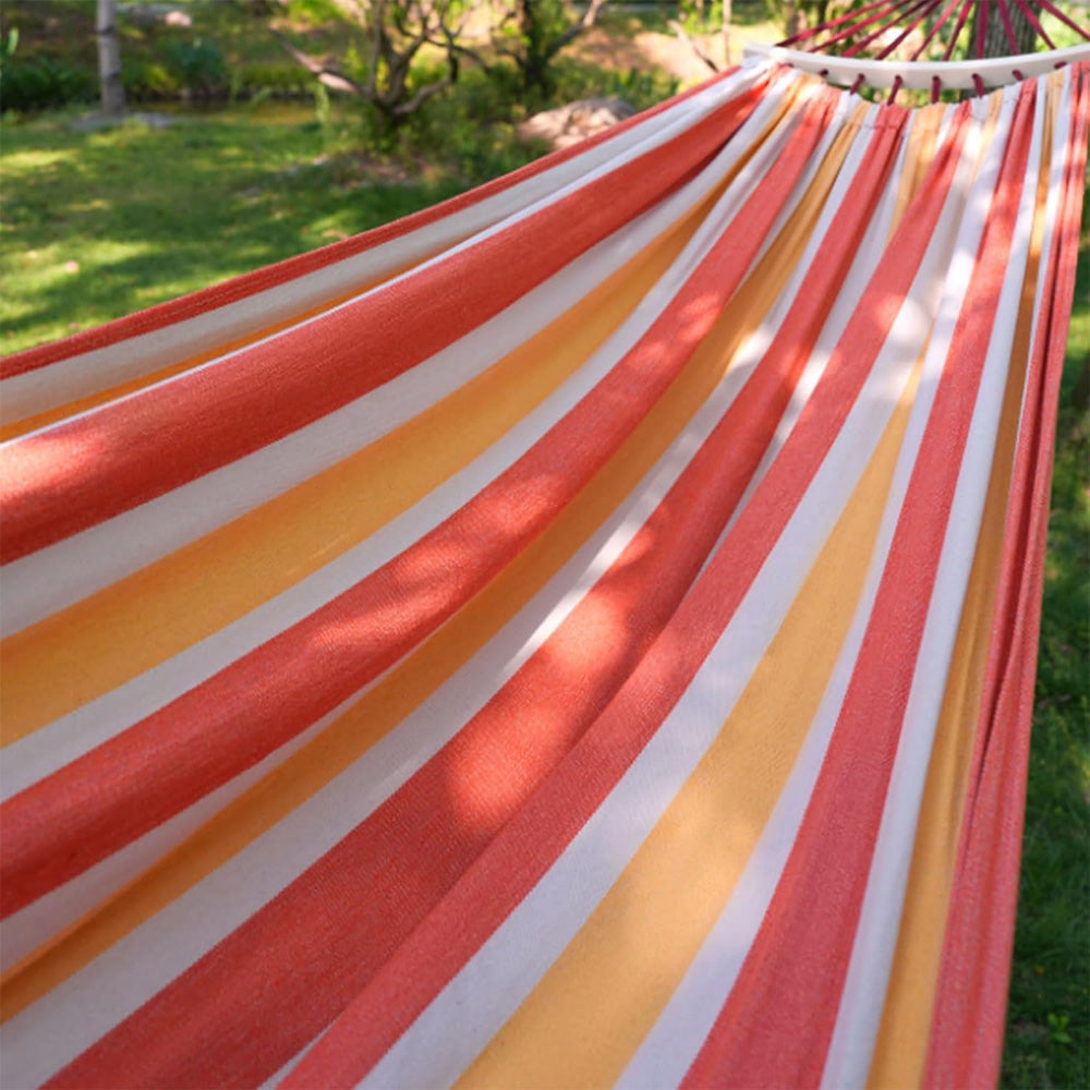 Canvas Hammock with Wooden Spreader Bars, Single Size, 500 l - view 7