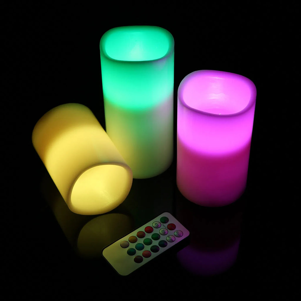 12-Color Flameless LED Candles with Remote and Auto Timer, F - view 5