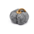 Gray Decorative Pumpkins Set of 3, Farmhouse Harvest Decor - view 1