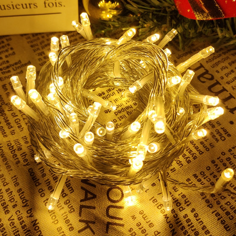 Warm White Icicle Lights 33 ft 400 LED, Connectable Indoor O - view 7