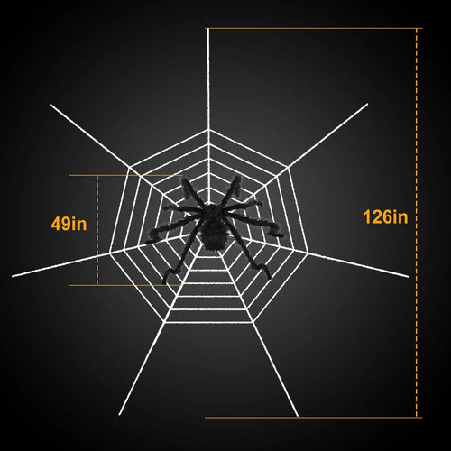 49 in Giant Hairy Spider with 126 in Mega Web, Outdoor Hallo - view 2