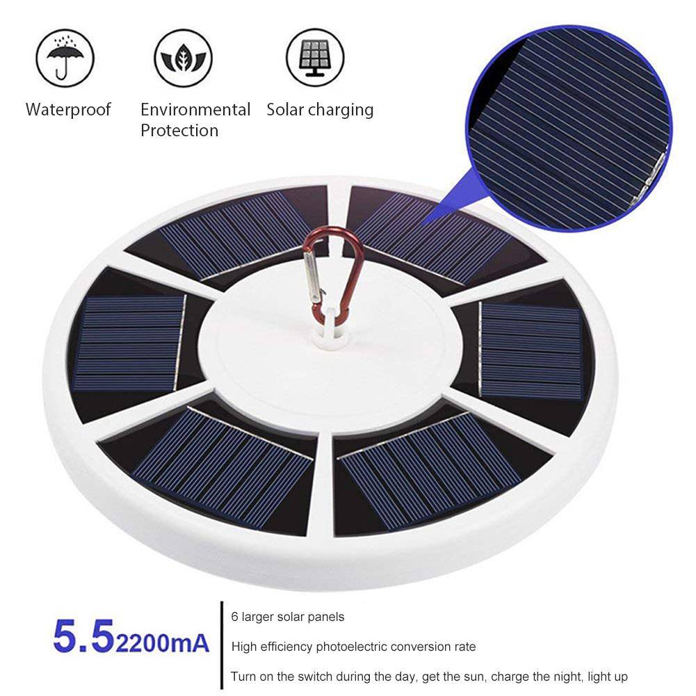 42 LED Solar Flagpole and Camp Light, Adjustable Outdoor Sol - view 2