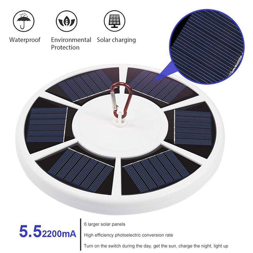 42 LED Solar Flagpole and Camp Light, Adjustable Outdoor Sol - view 2