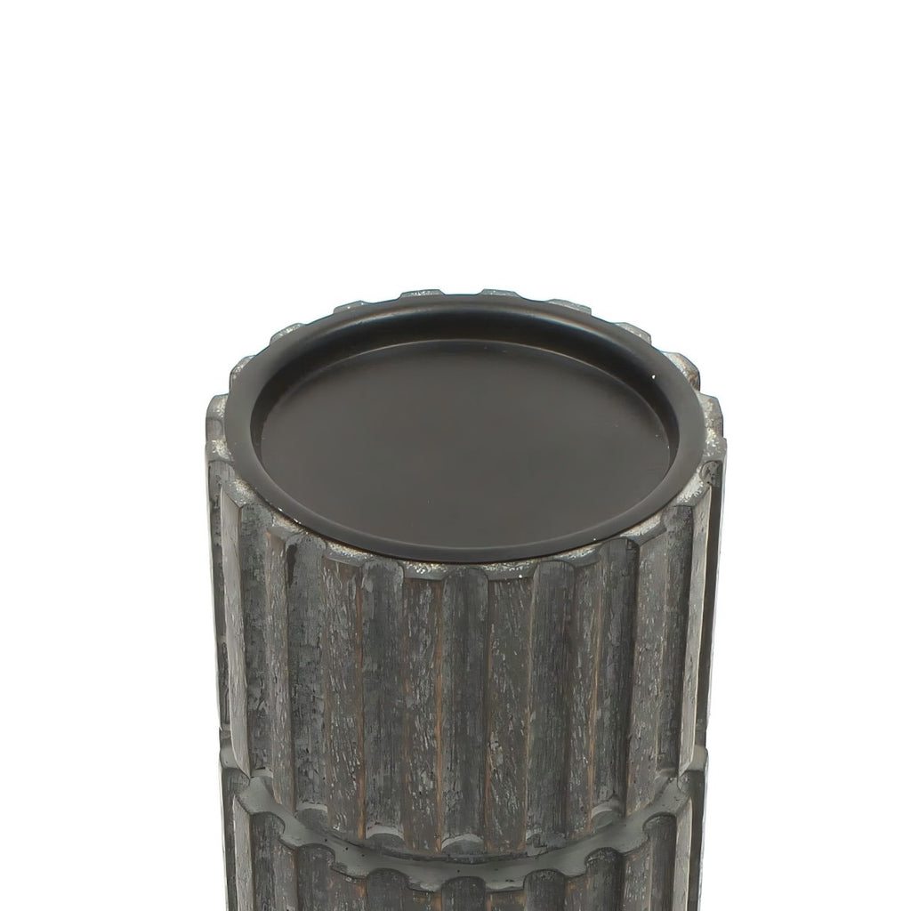 Wooden Candle Holder Centerpiece 4x12 in, Rustic Table Candl - view 3
