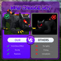 6.5 ft Animated Inflatable Black Cat with Moving Head, Hallo - view 1