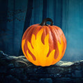 Flickering LED Jack-o-Lantern Pumpkin Lantern, Battery Opera - view 1