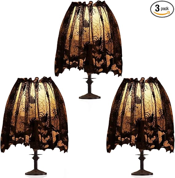 Halloween Lamp Shade Covers 3-Pack, Spooky Decorative Covers - view 2