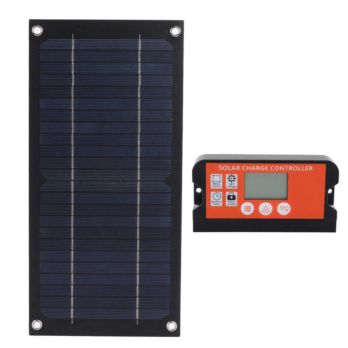 Monocrystalline Solar Panel Kit with Charge Controller and E - view 5