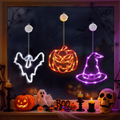Halloween Window Lights 3-Pack with Timer, Pumpkin, Ghost an - view 1