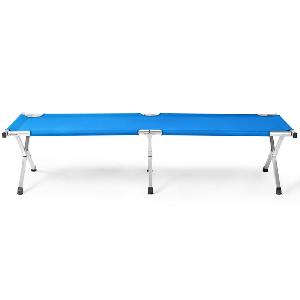 Portable Folding Camping Cot with Carry Bag, Blue - view 2