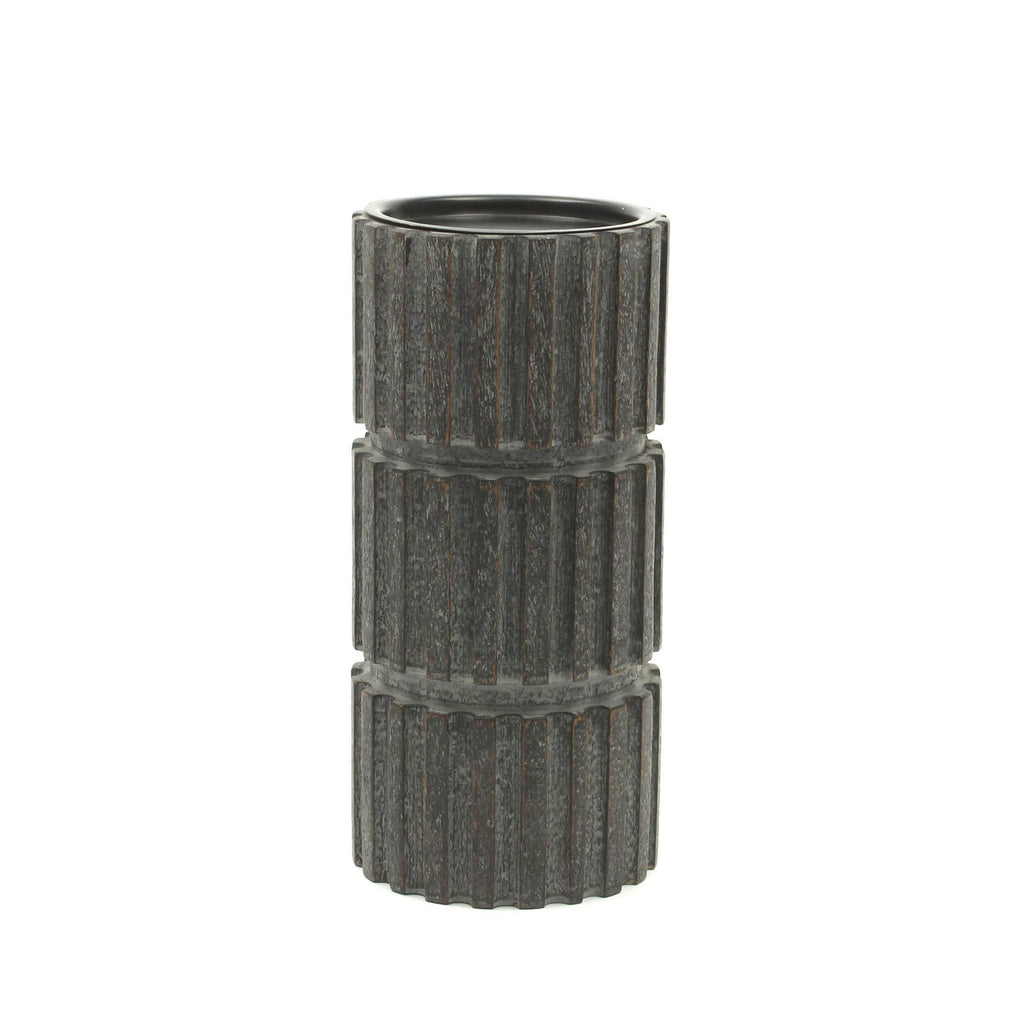 Wooden Candle Holder Centerpiece 4x12 in, Rustic Table Candl - view 2