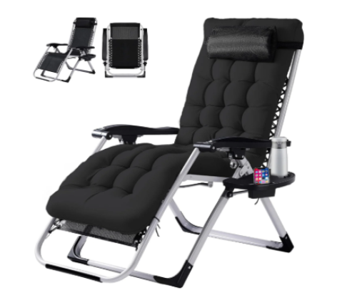 Zero Gravity Reclining Lounge Chair with Cup Holder, 440 lb  - view 3