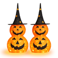 Collapsible Pumpkins 3 ft 2-Pack with 150 LED Lights, Outdoo - view 1