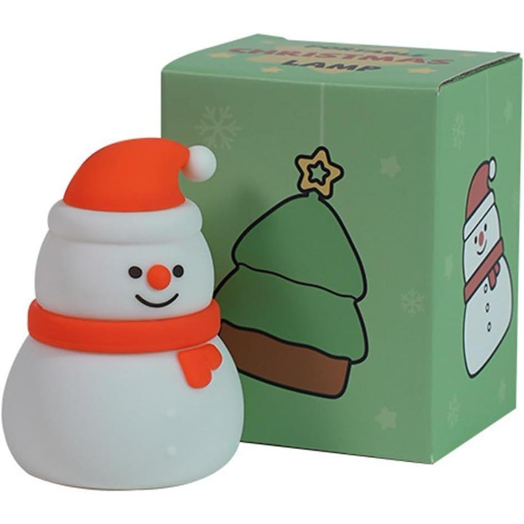 Snowman Silicone Night Light, Rechargeable Color-Changing To - view 2