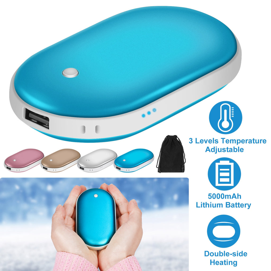 Rechargeable Hand Warmer and 5000mAh Power Bank, 3 Heat Leve - view 1