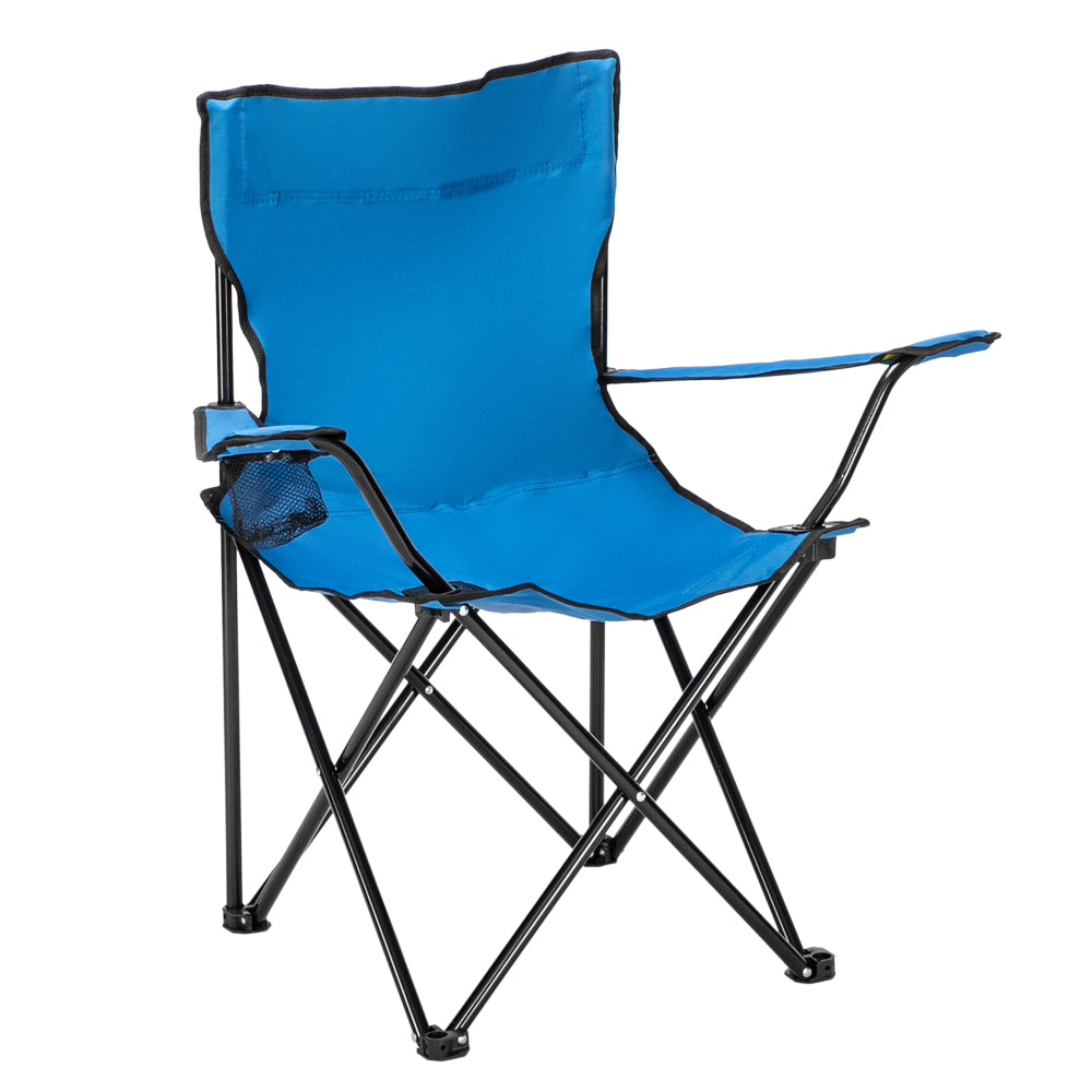 Compact Folding Camp Chair, 32 x 19 x 31 in, Blue - view 2