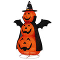 5 ft Lighted Fabric Pumpkin Tower with Cape and Wings, 130 L - view 1