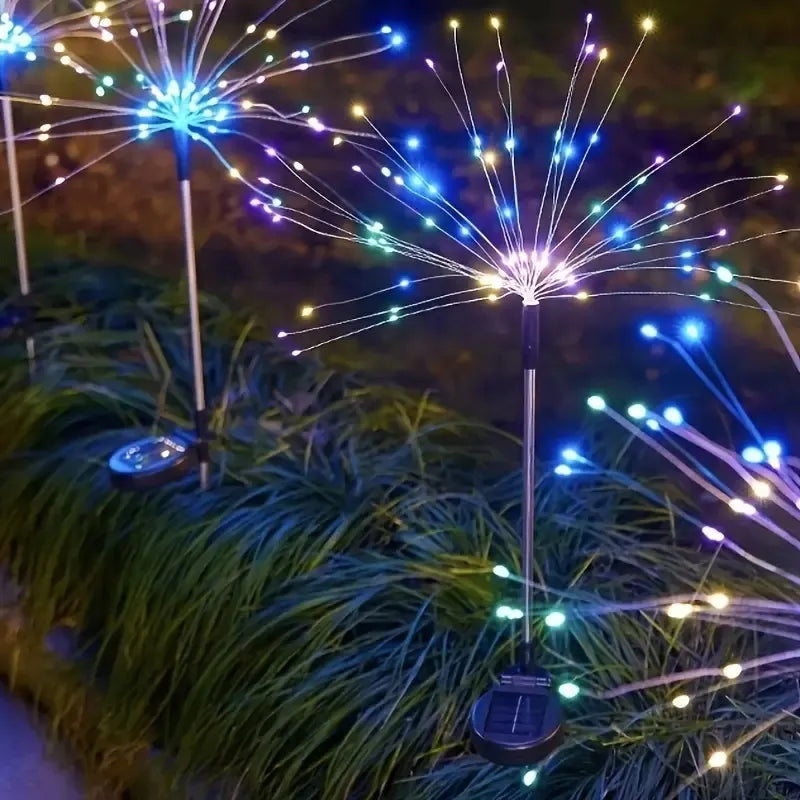 Solar Starburst Firework Lights 120 LED, 8 Modes Outdoor Hol - view 5
