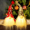 Lighted Christmas Gnome, Handmade Plush Scandinavian Tomte H - view 1