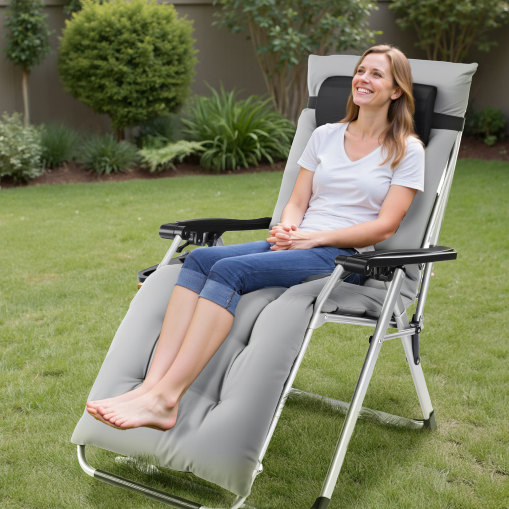 Zero Gravity Reclining Lounge Chair with Cup Holder, 440 lb  - view 8