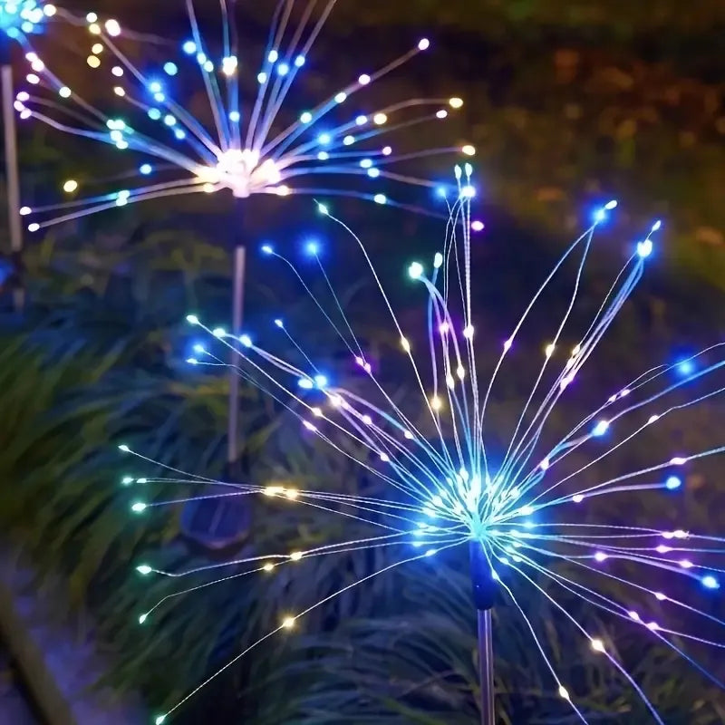 Solar Starburst Firework Lights 120 LED, 8 Modes Outdoor Hol - view 3