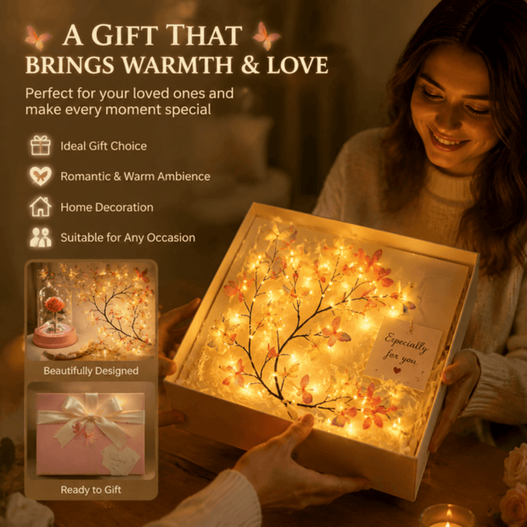 Lighted Butterfly Branch Wall Lights with Remote, Warm White - view 6
