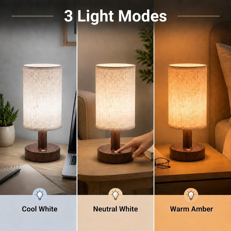Mini Cordless Bedside Lamp, Rechargeable Touch LED Night Lig - view 5
