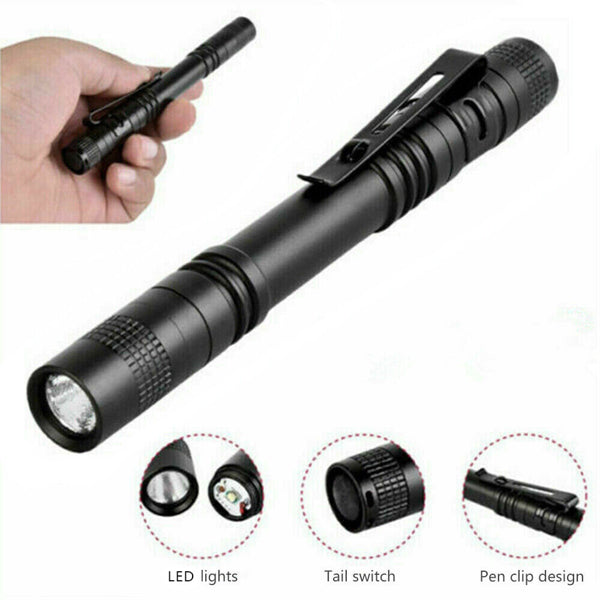 Mini LED Penlight Flashlight 2-Pack with Pocket Clip - view 1