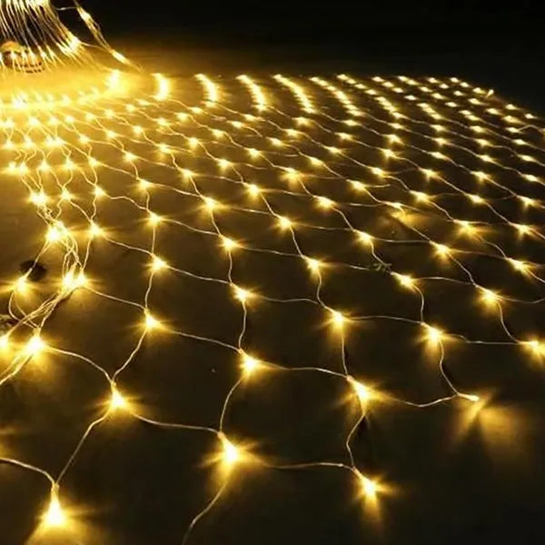 Christmas Net Lights 192 LED, 6.5x10 ft Battery Mesh Lights  - view 3