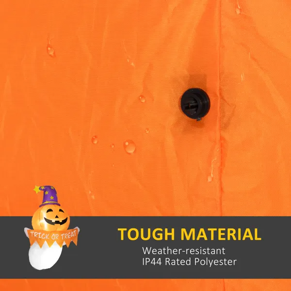 Inflatable Pumpkin-Face Window Ghost with LED Lights, Hallow - view 2