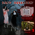 Hanging Screaming Ghosts 2-Pack with Light-Up Eyes, Outdoor  - view 1