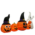 8 ft Inflatable Pumpkins and Ghost with LED Lights, Outdoor  - view 1