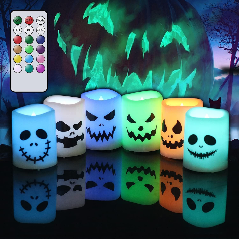 Color-Changing Flameless Votive Candles with Remote and Time - view 3