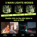 Zoomable Rechargeable LED Flashlight, 4 Modes, USB Charging, - view 1