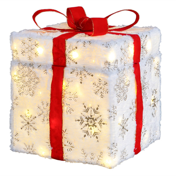 Motorized Pop-Up Gift Box with Reindeer and 60 LED Lights, C - view 5