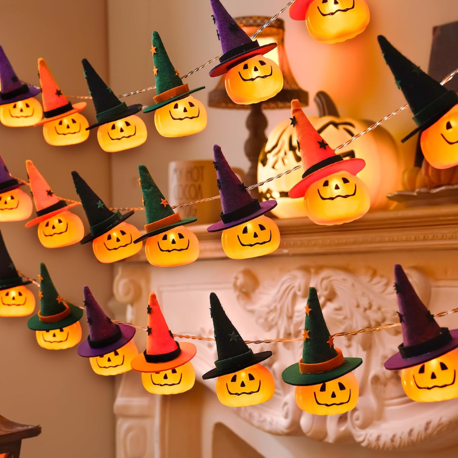 Halloween Fairy String Lights 4.9 ft 10 LED, Battery Operate - view 3
