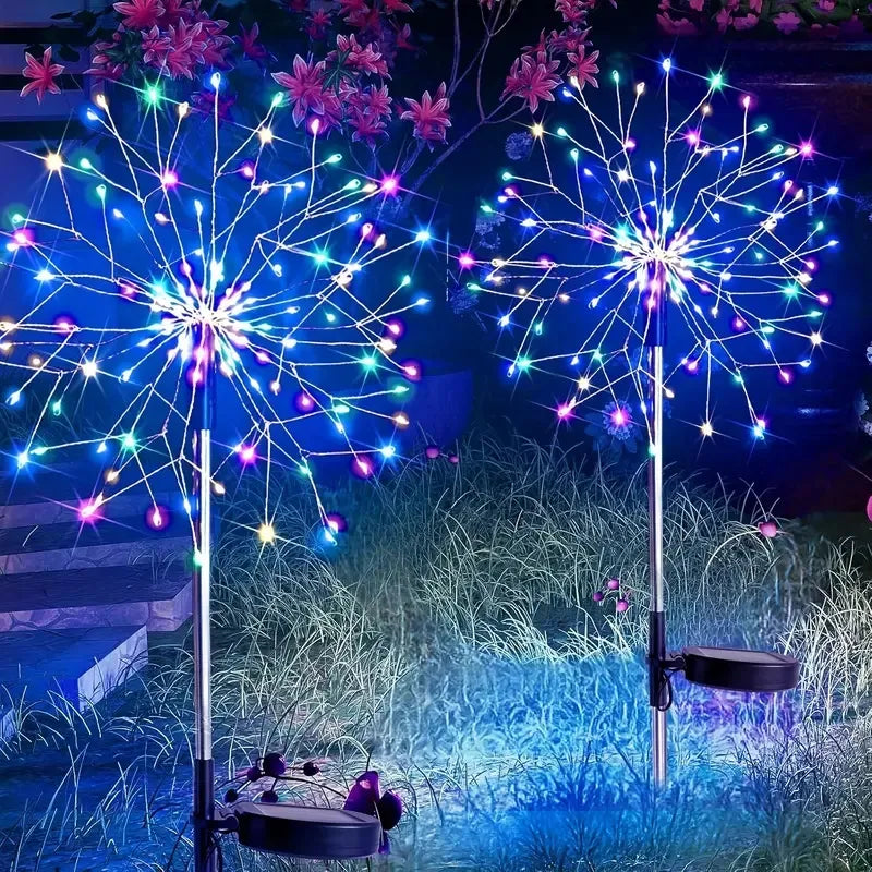 Solar Starburst Firework Lights 120 LED, 8 Modes Outdoor Hol - view 6